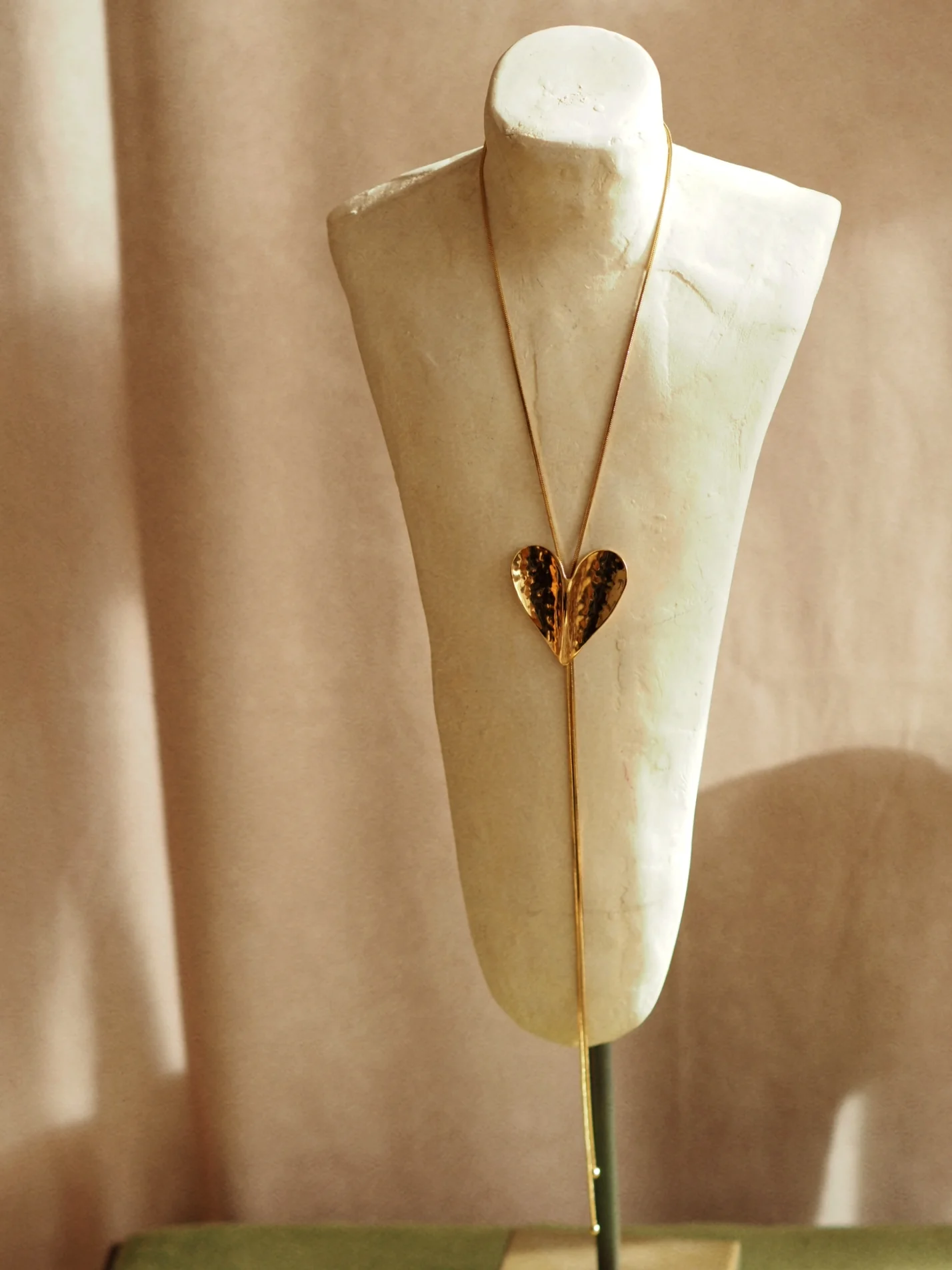 Adjustable Heart Necklace in Silver - Image 4