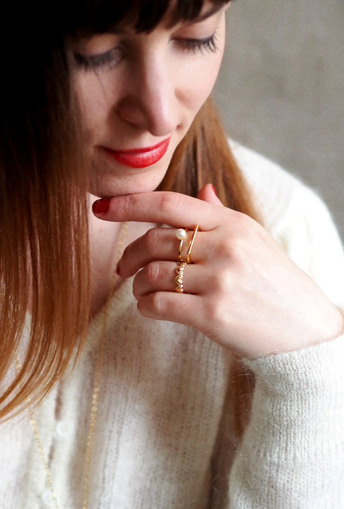Adjustable Heart Ring Gold - Image 3