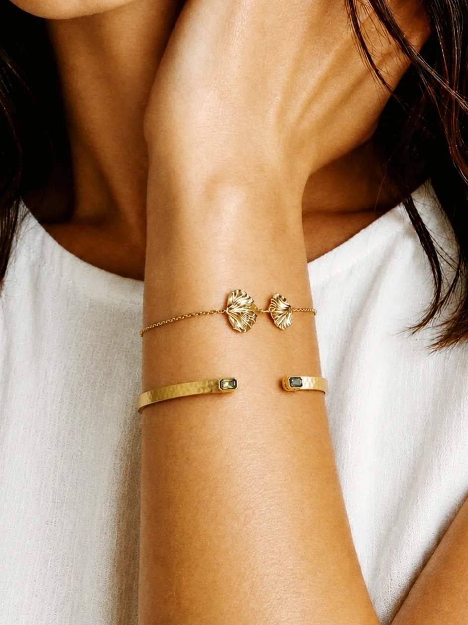 Alexandre Adjustable Bangle Gold - Image 2