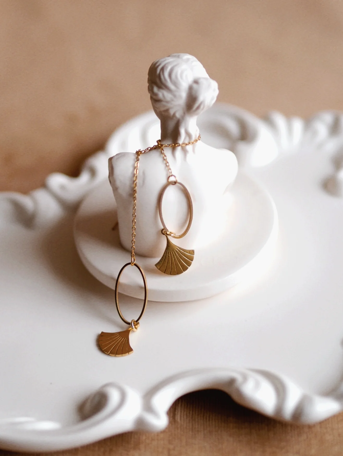 Andrea Atlas Signature Chain Earrings N°6 in Gold