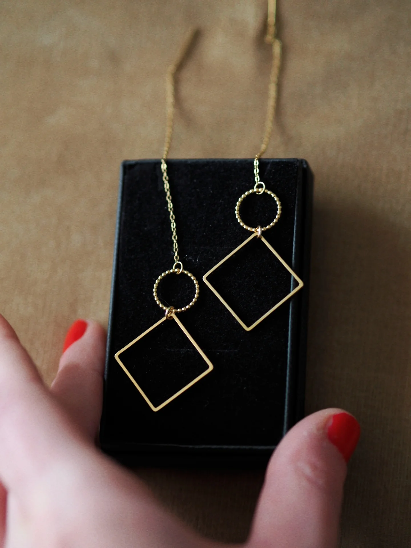 Andrea Atlas Signature Chain Earrings N°28 in Gold