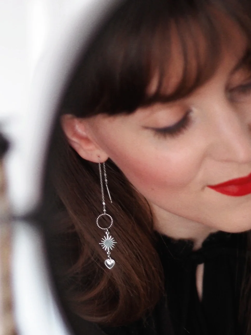 Andrea Atlas Signature Chain Earrings N°36 in Silver - Image 3