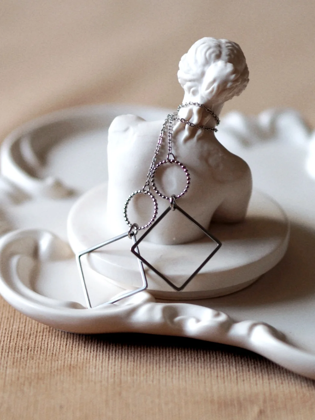 Andrea Atlas Signature Chain Earrings N°37 in Silver