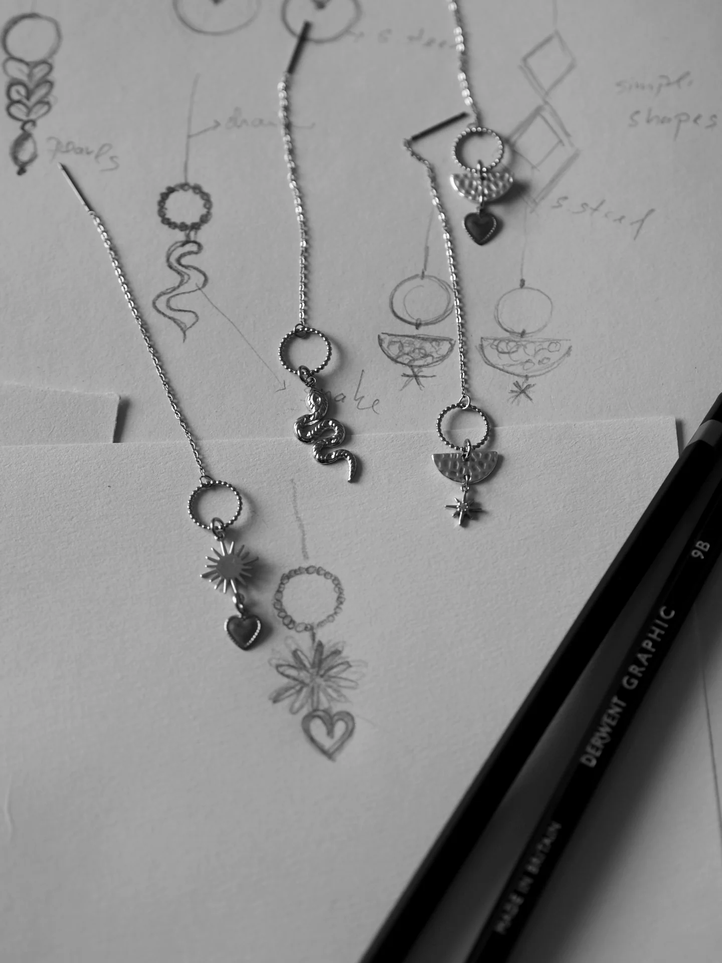 Andrea Atlas Signature Chain Earrings N°38 in Silver - Image 2