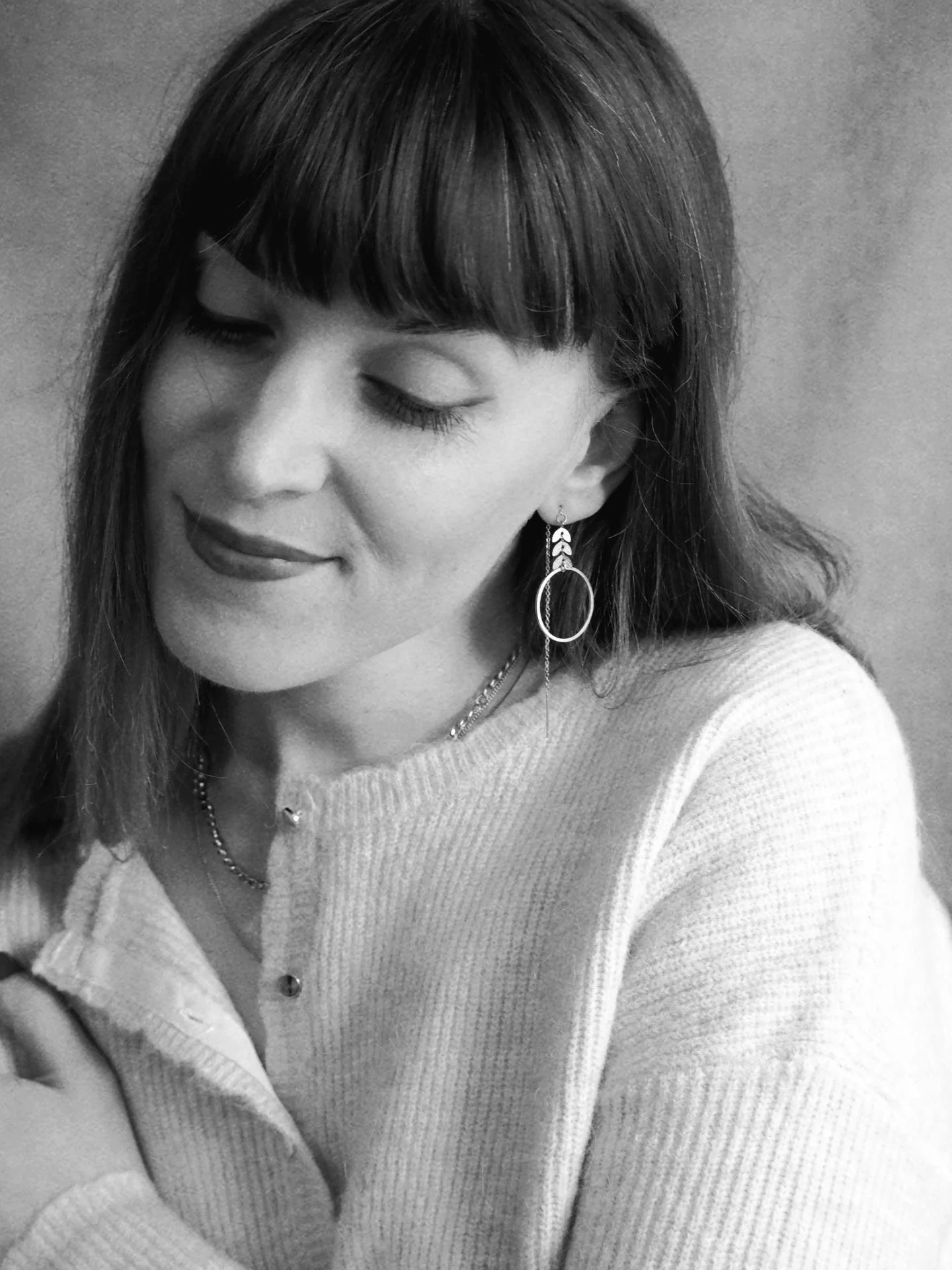 Andrea Atlas Signature Chain Earrings N°5 in Silver - Image 3