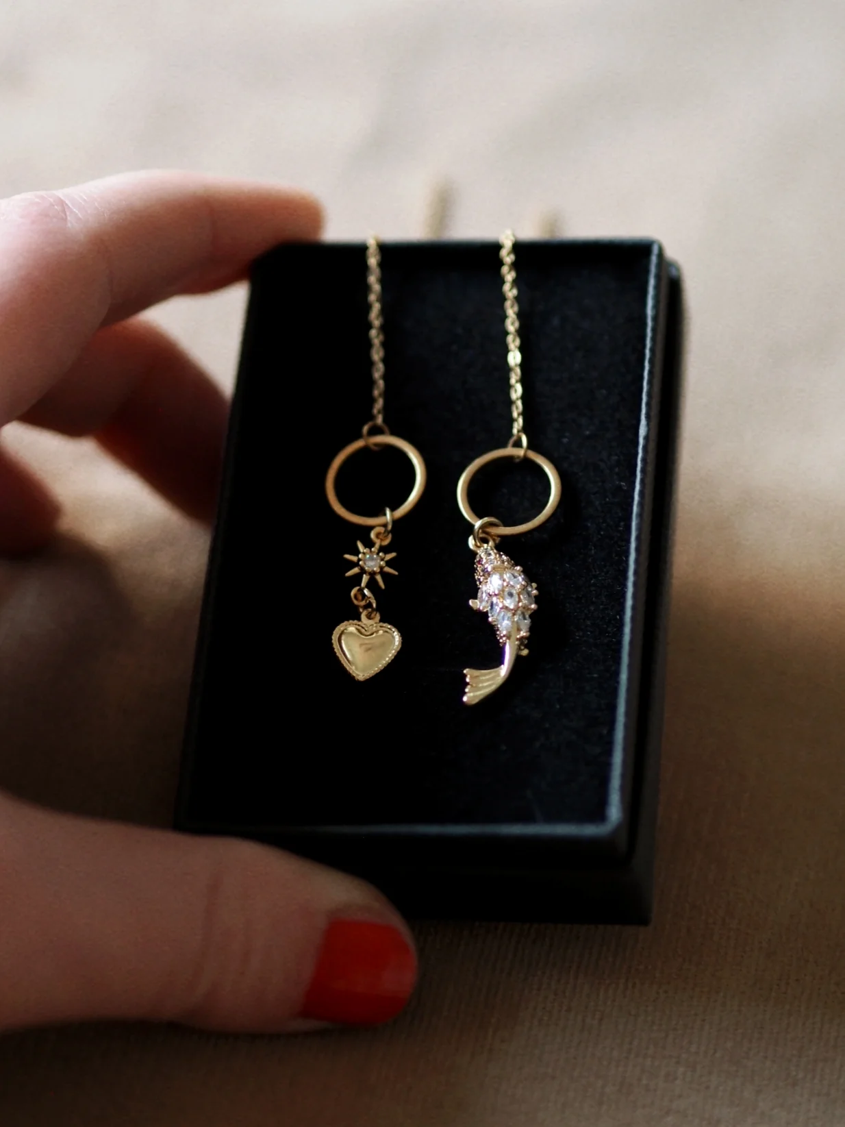 Andrea Atlas Signature Chain Earrings N°46 in Gold