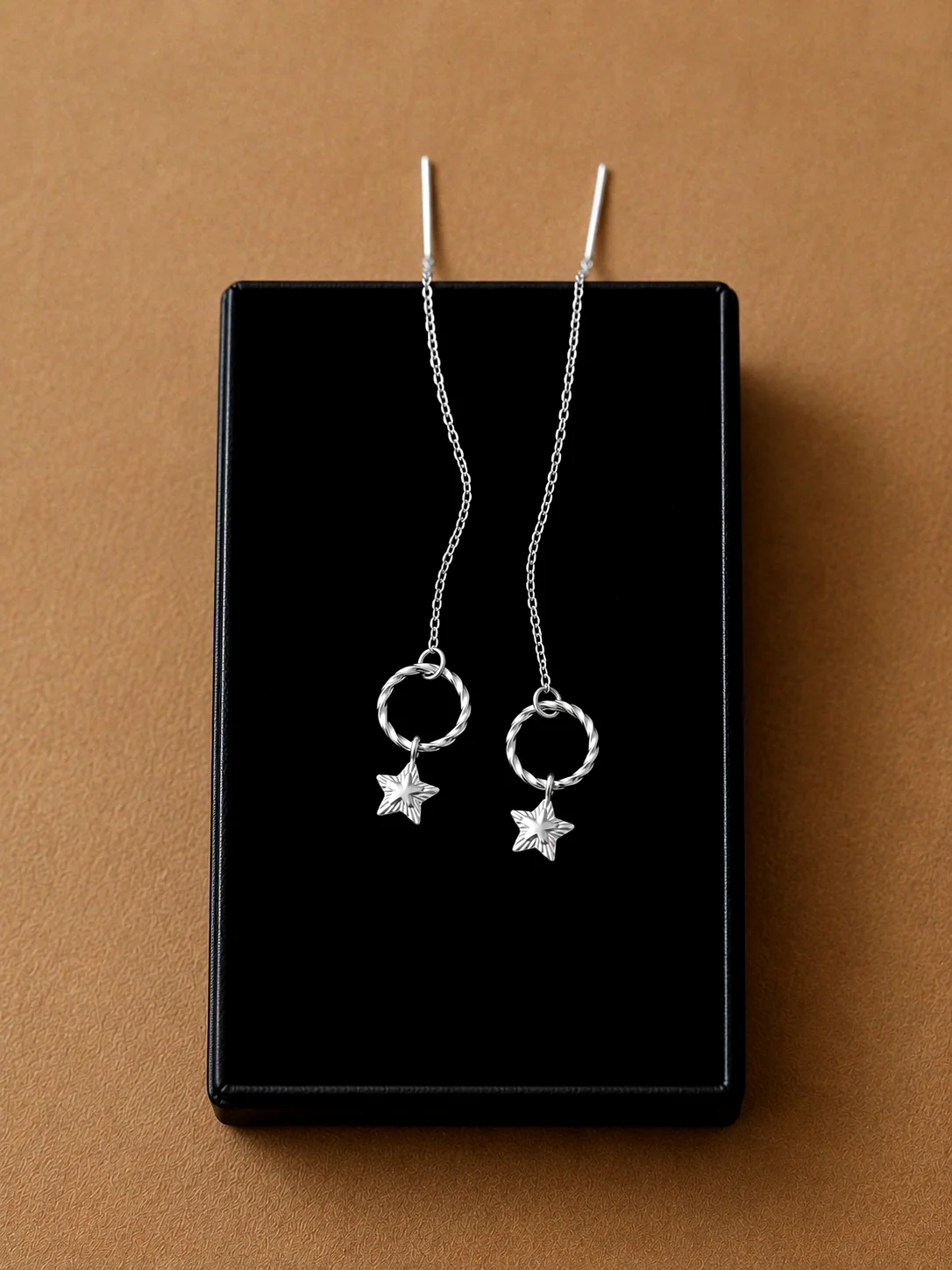 Andrea Atlas Signature Chain Earrings N°54 in Silver - Image 2