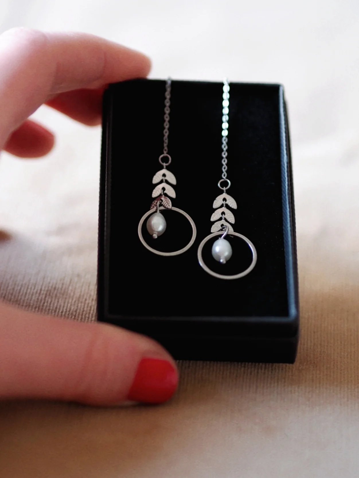 Andrea Atlas Signature Chain Earrings N°51 in Silver