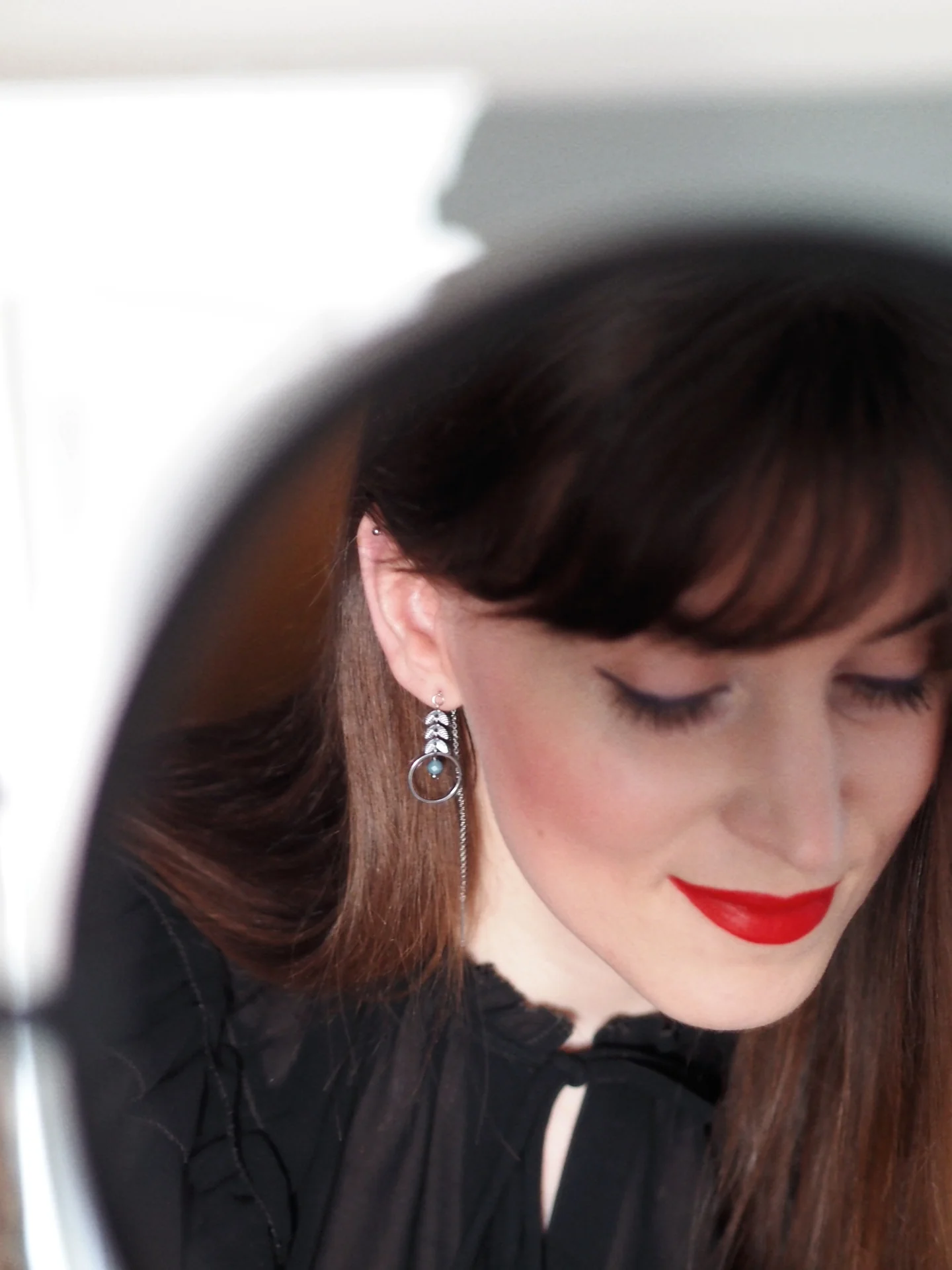 Andrea Atlas Signature Chain Earrings N°44 in Silver - Image 2