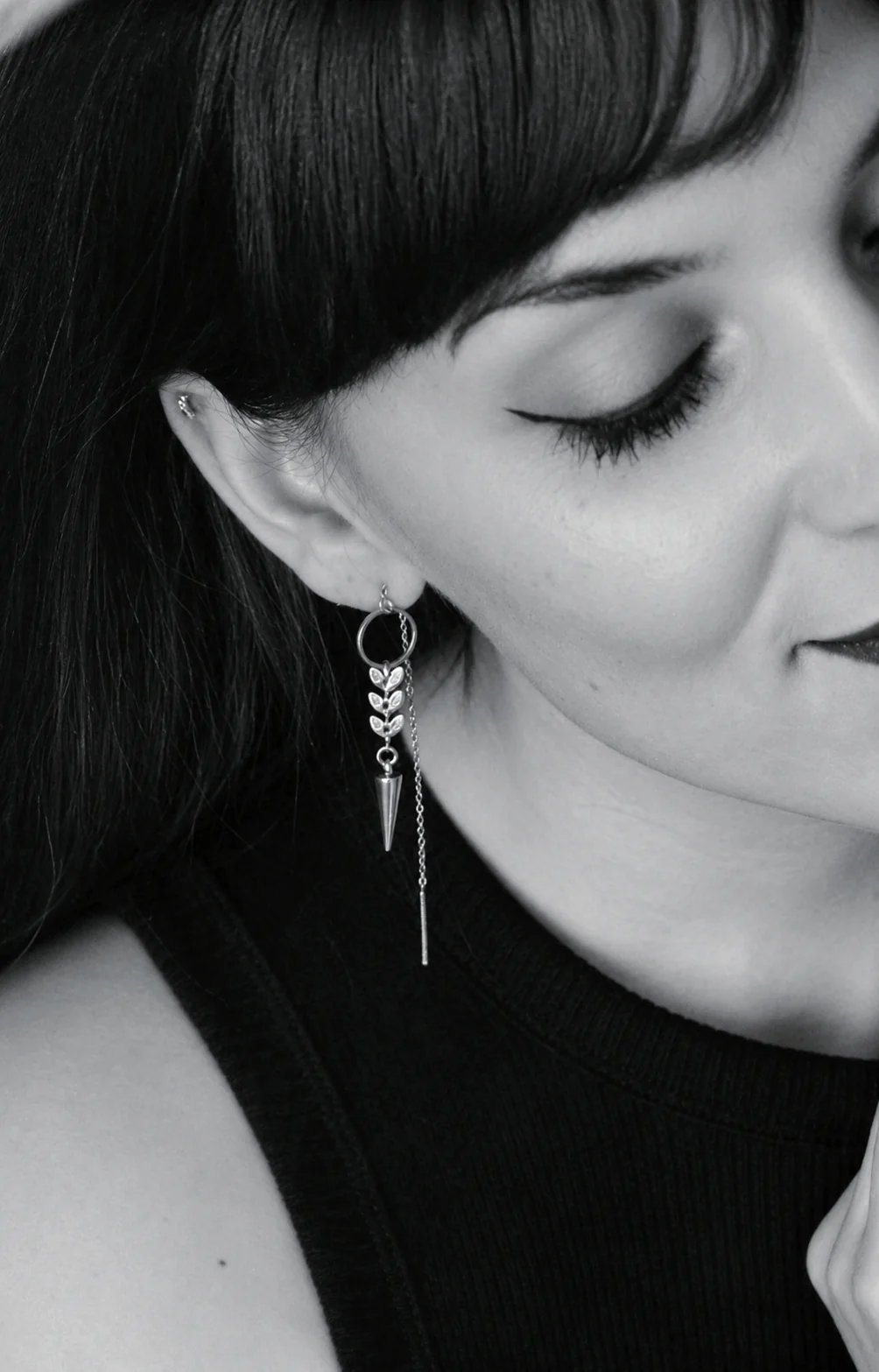 Andrea Atlas Signature Chain Earrings N°57 in Silver