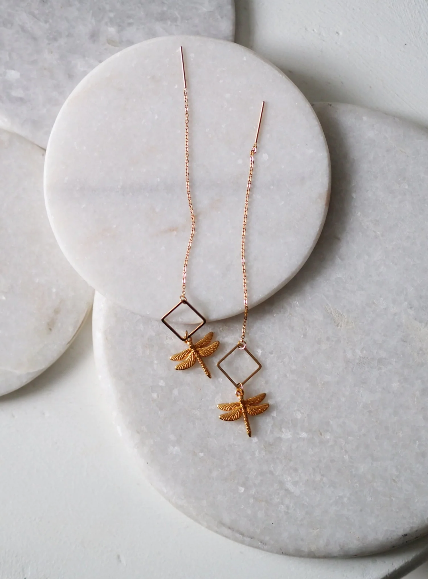 Andrea Atlas Signature Chain Earrings N°71 in Gold - Image 3