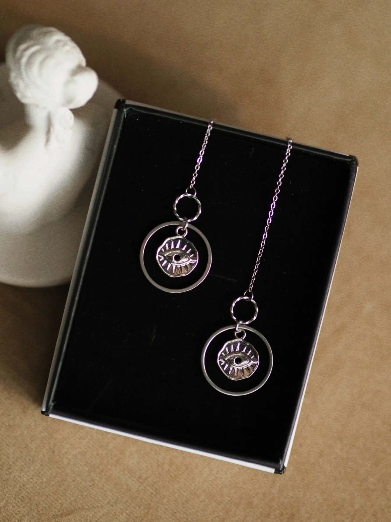 Andrea Atlas Signature Chain Earrings N°26 in Silver