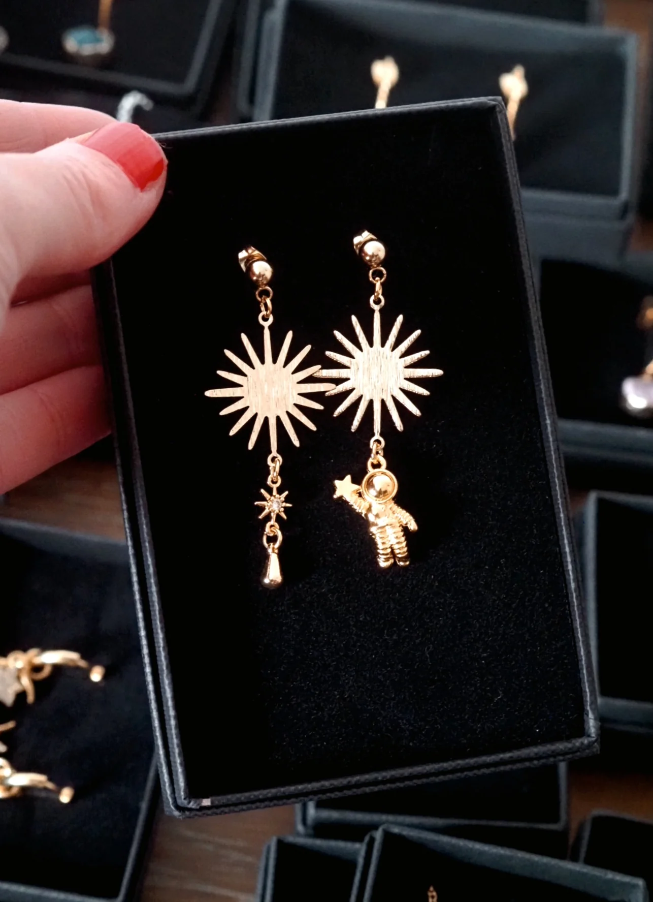 Andrea Atlas SpaceMan Earrings - Image 2