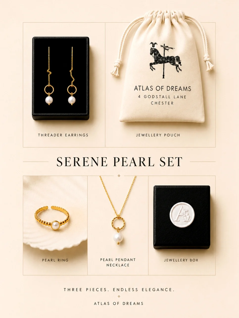 Atlas Serene Pearl Set