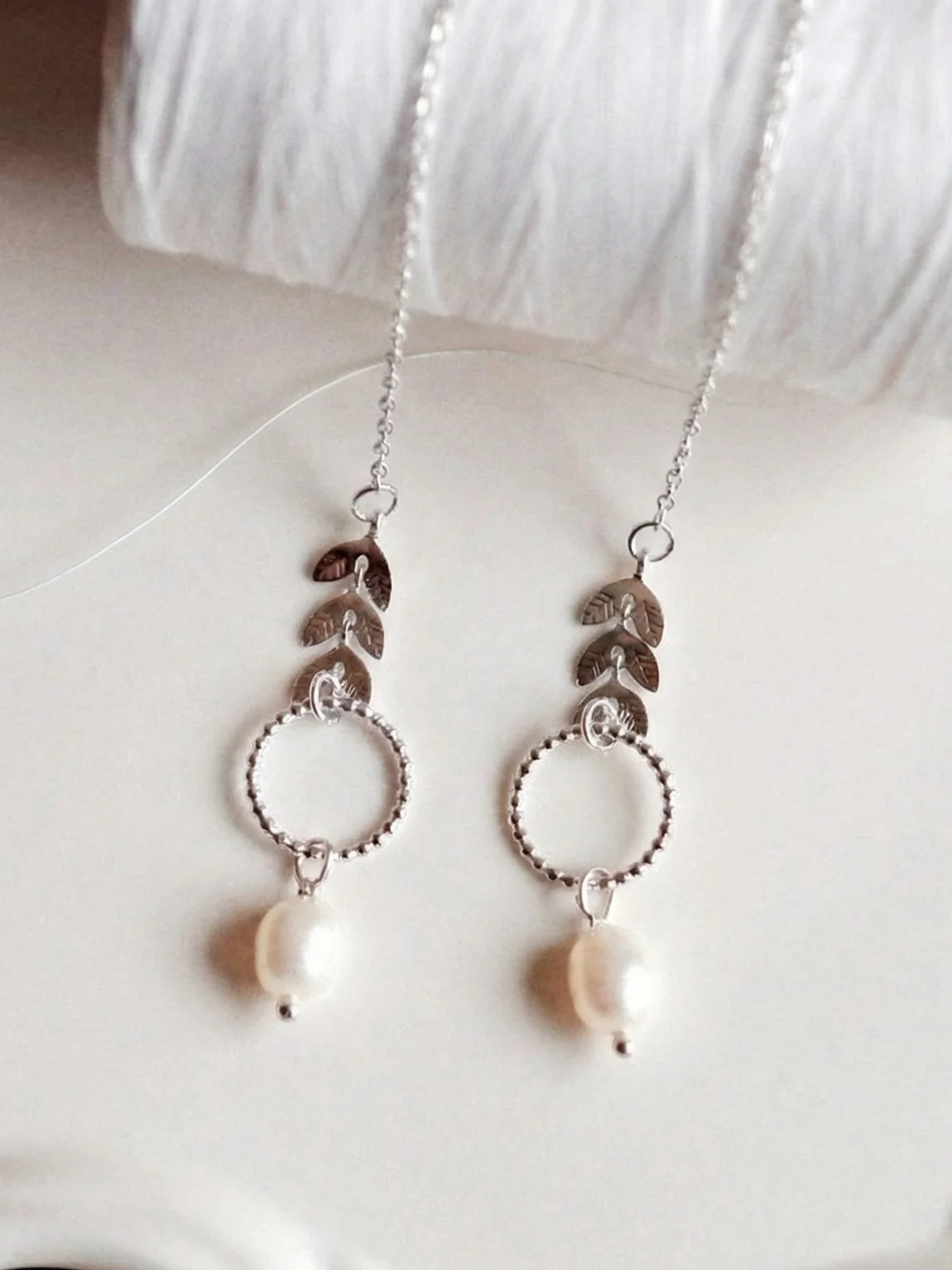 Atlas Signature Chain Earrings N°2 in Silver