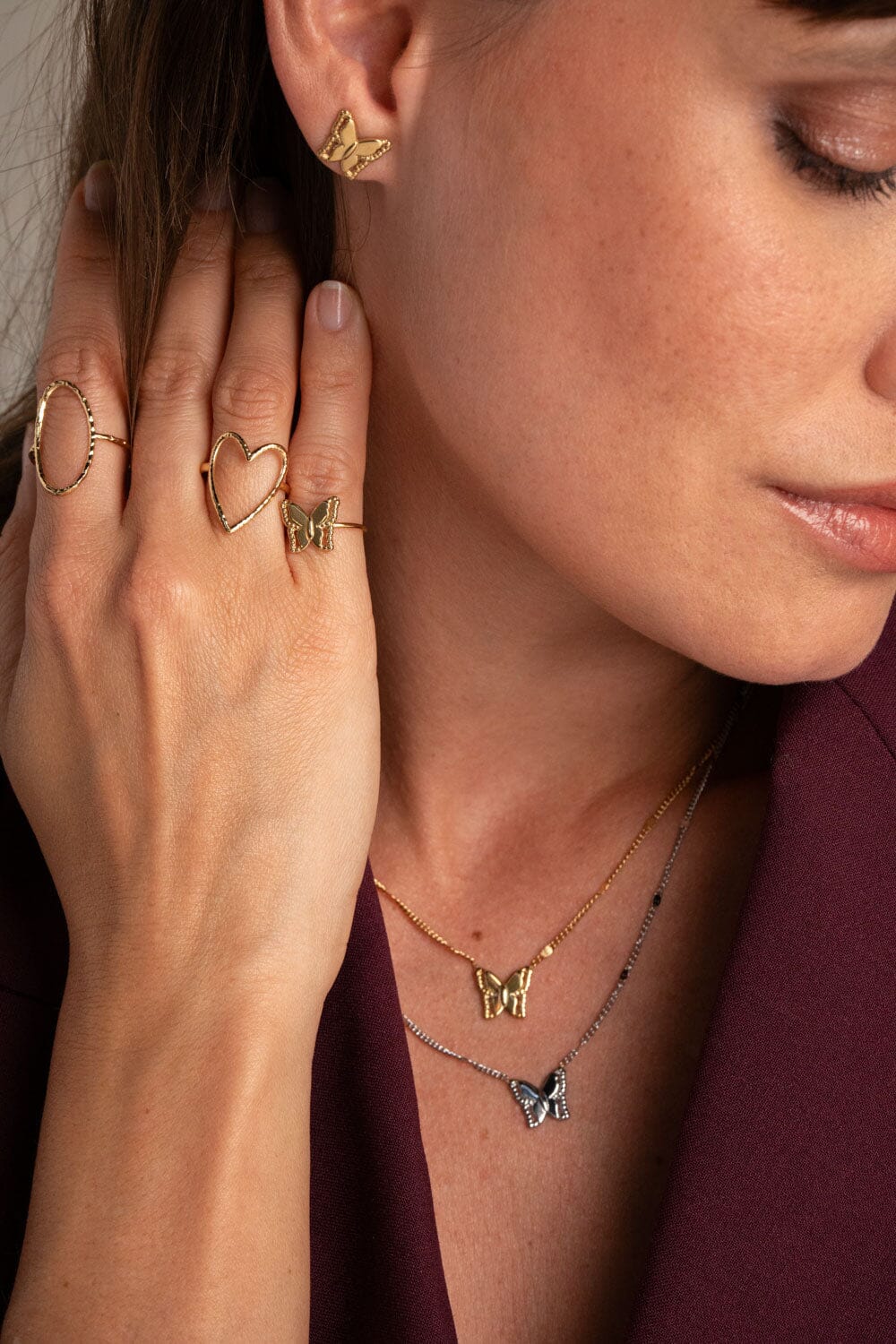 Beatrice Heart Ring Silver - Image 3
