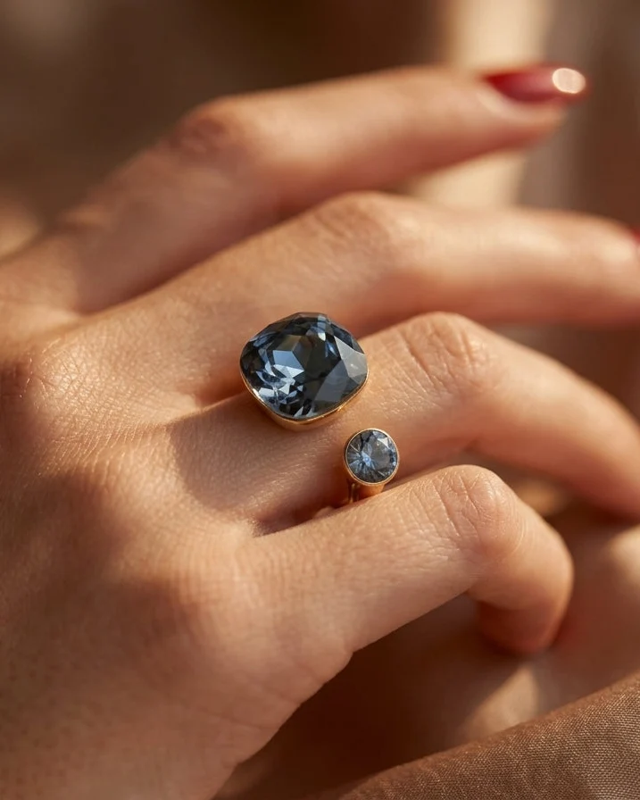 Colette d'Azur Swarovski Ring - Image 4