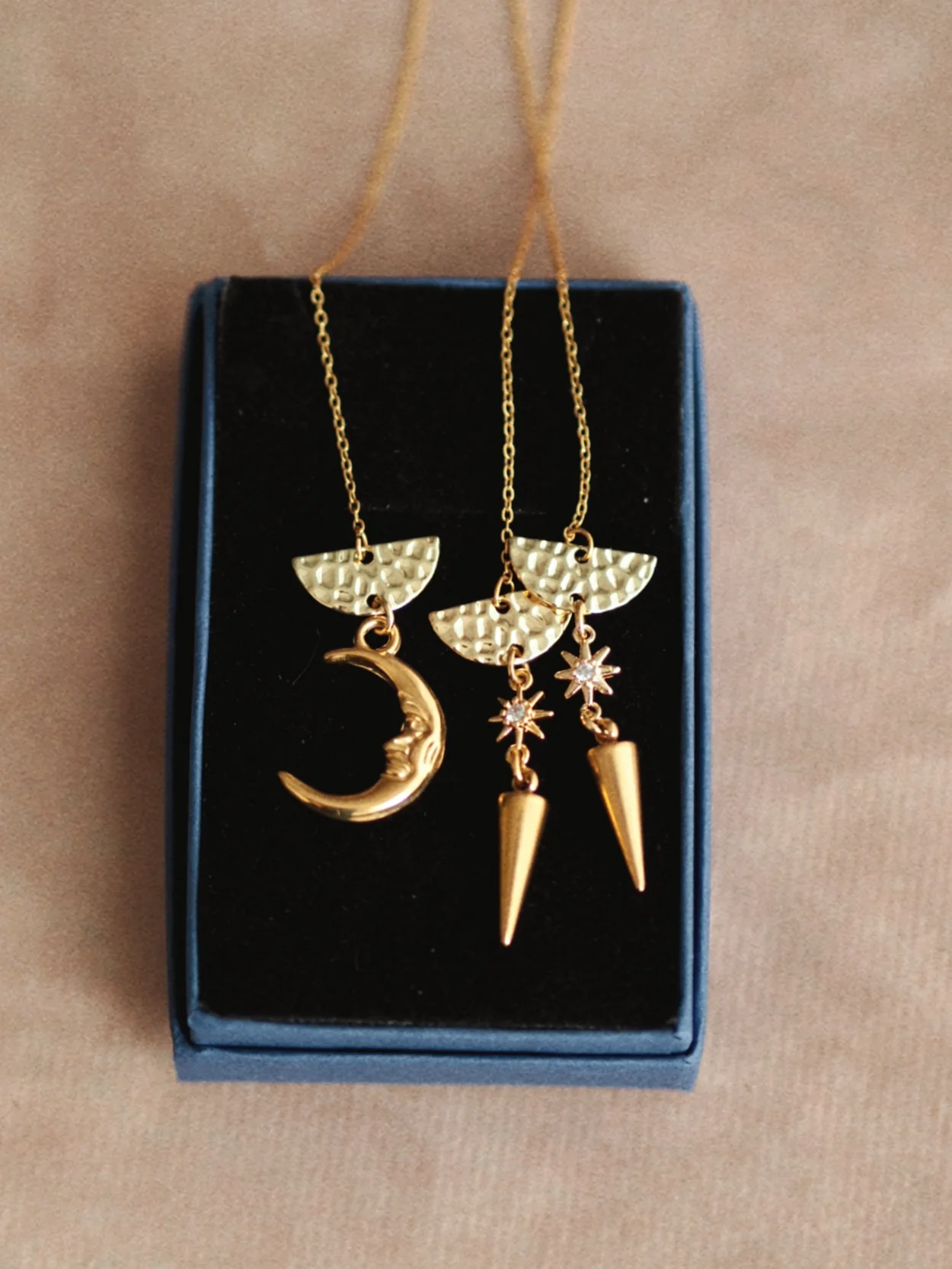 Cynthia Chain Earrings Set of 3 in Gold / Sparkle Limited Collection