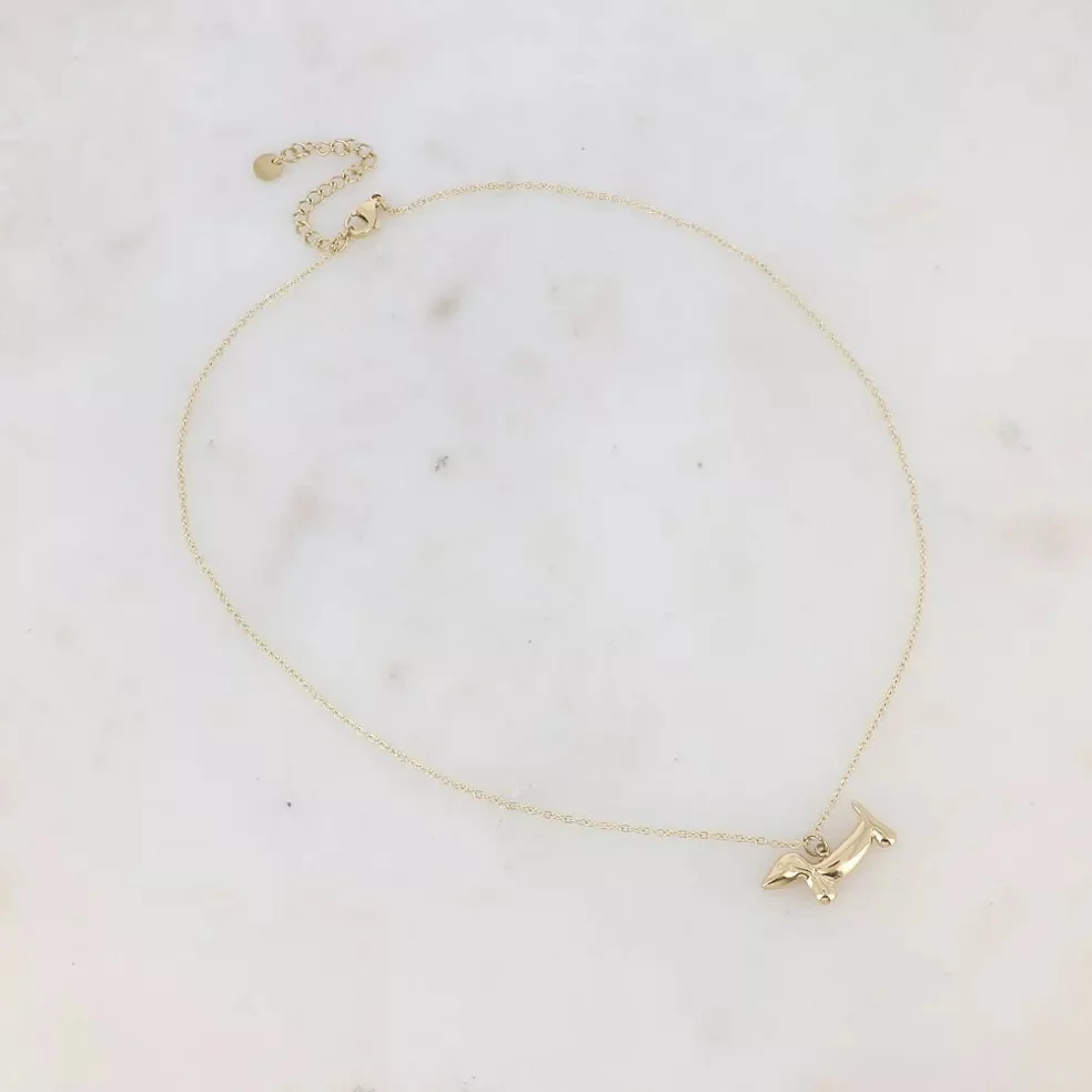 Dachshund Necklace in Gold - Image 2
