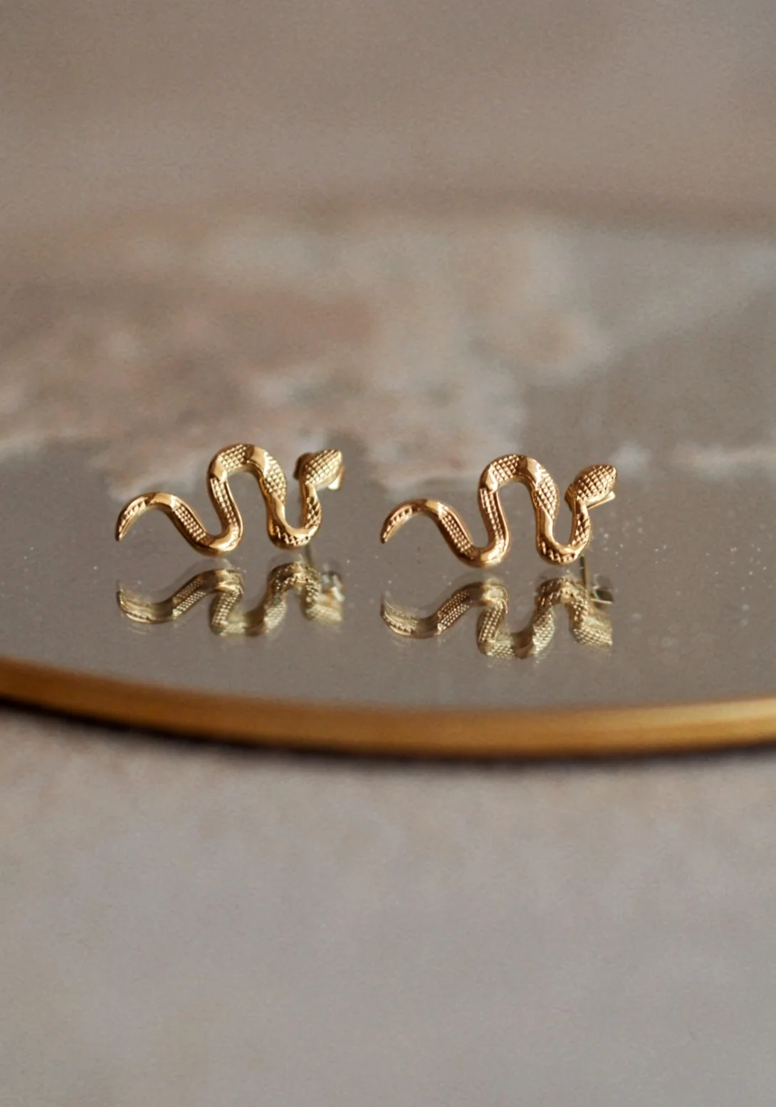 "Dance" Snake Earrings - Image 3