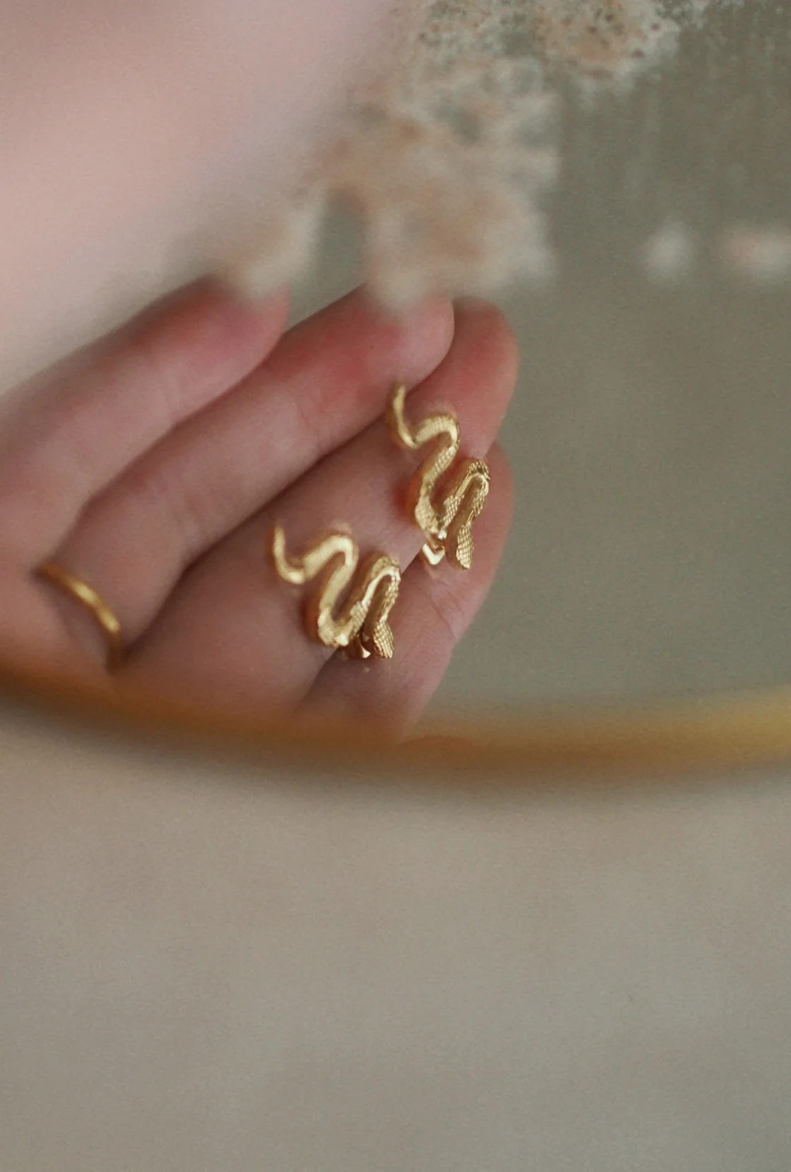 "Dance" Snake Earrings - Image 4