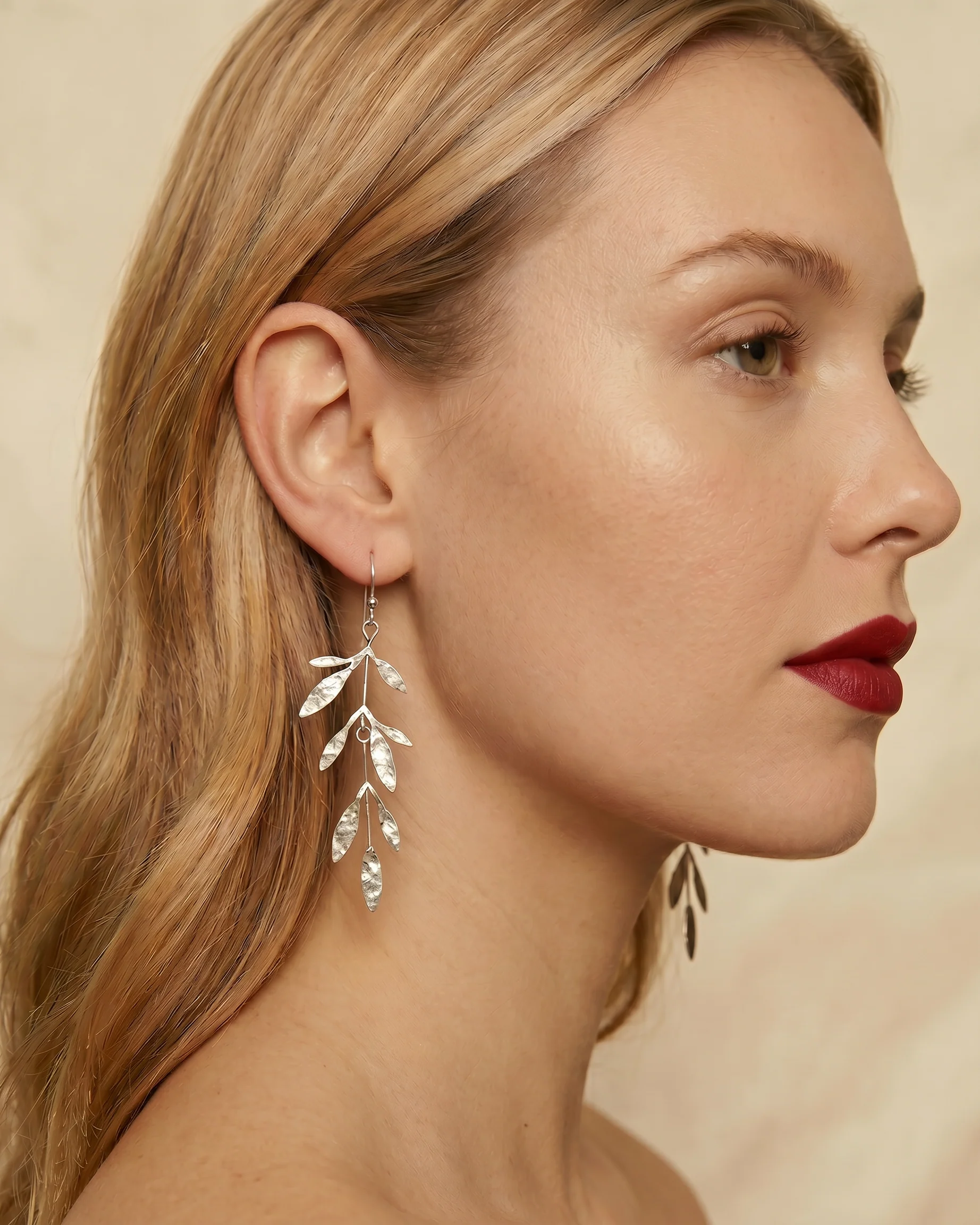Olivia Earrings in Silver (Petite) - Image 2