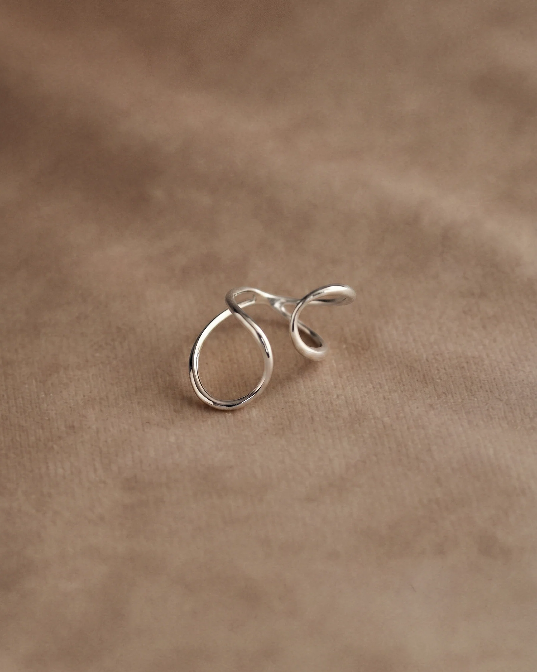 Elise Hugging Ring in Silver