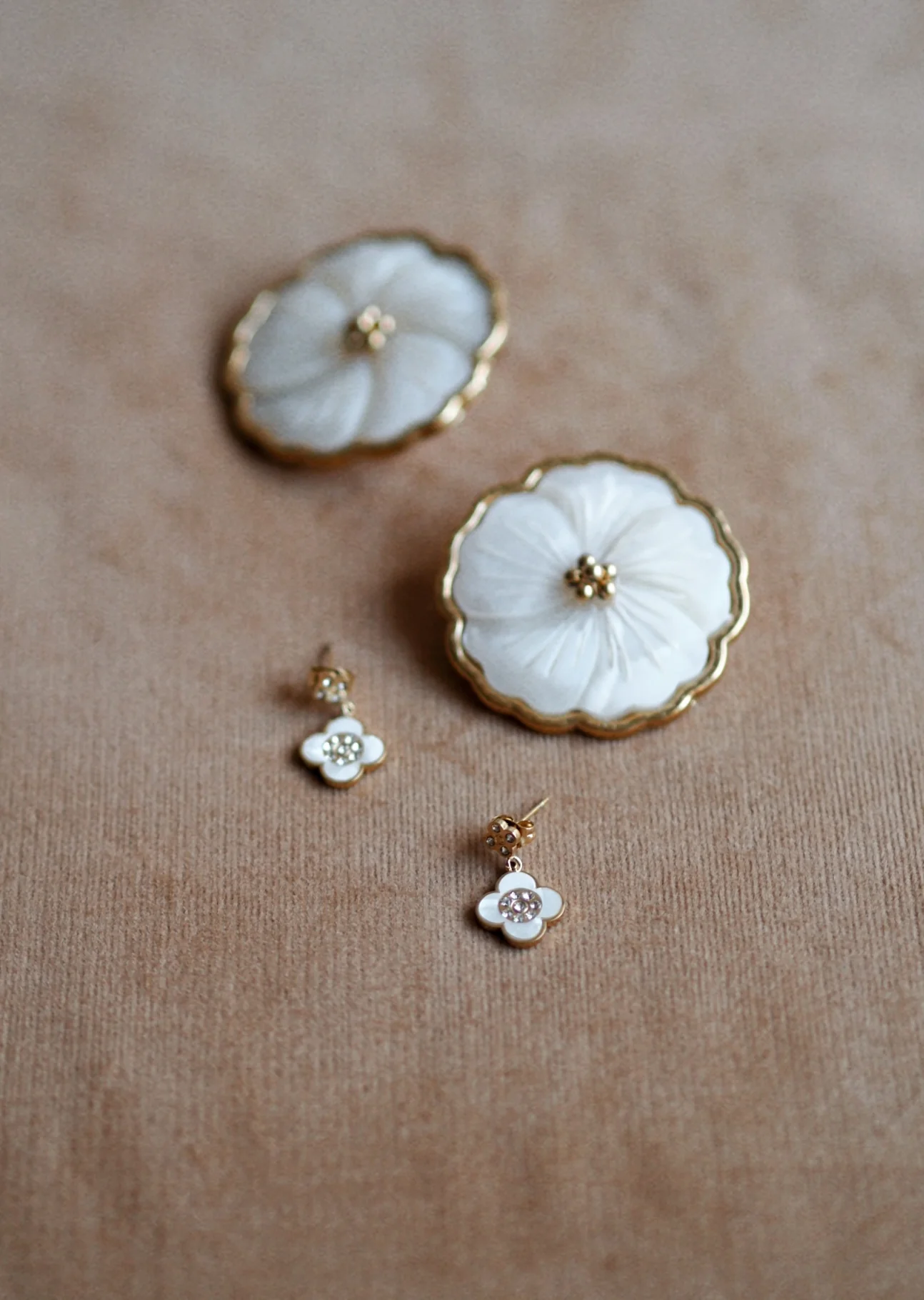 Gladys Large Floral Earrings - Image 3