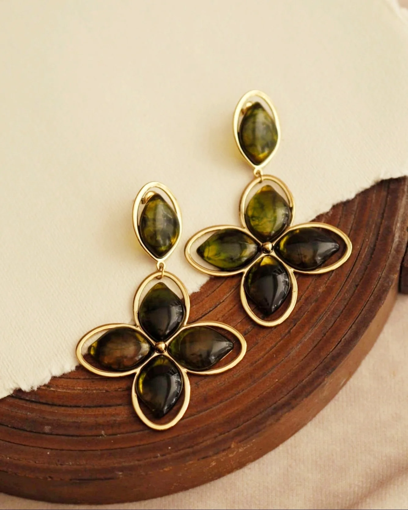 Statement Clover Earrings