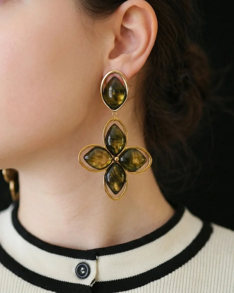 Statement Clover Earrings - Image 3