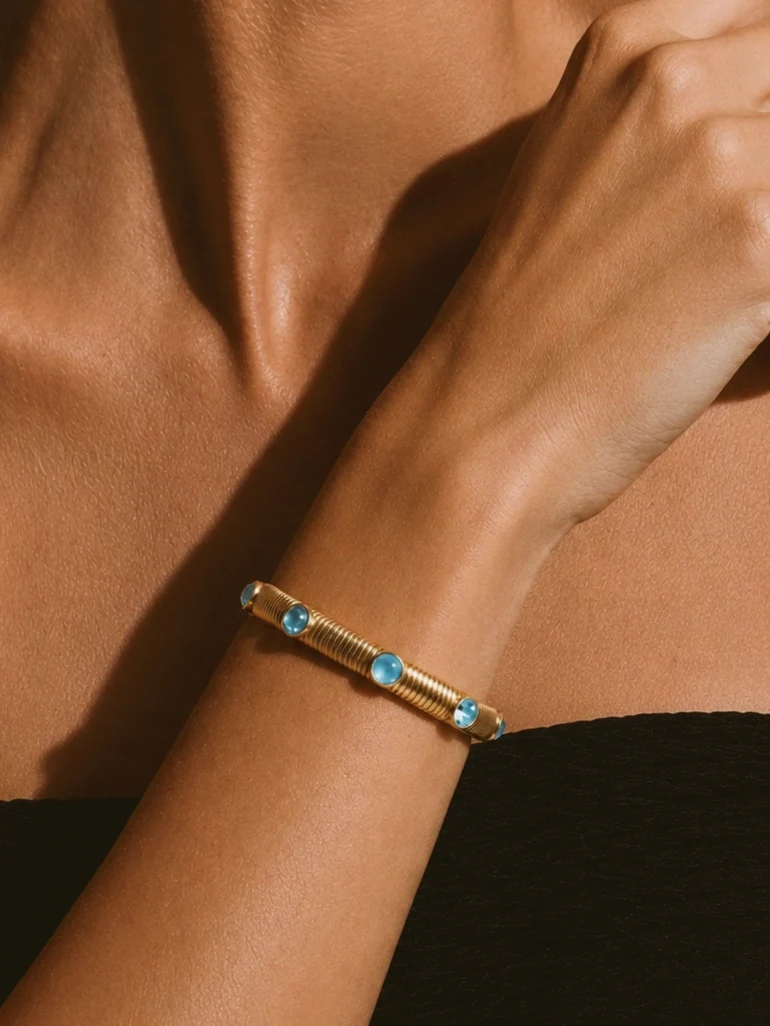 Blue Lagoon Swarovski Bracelet - Image 2