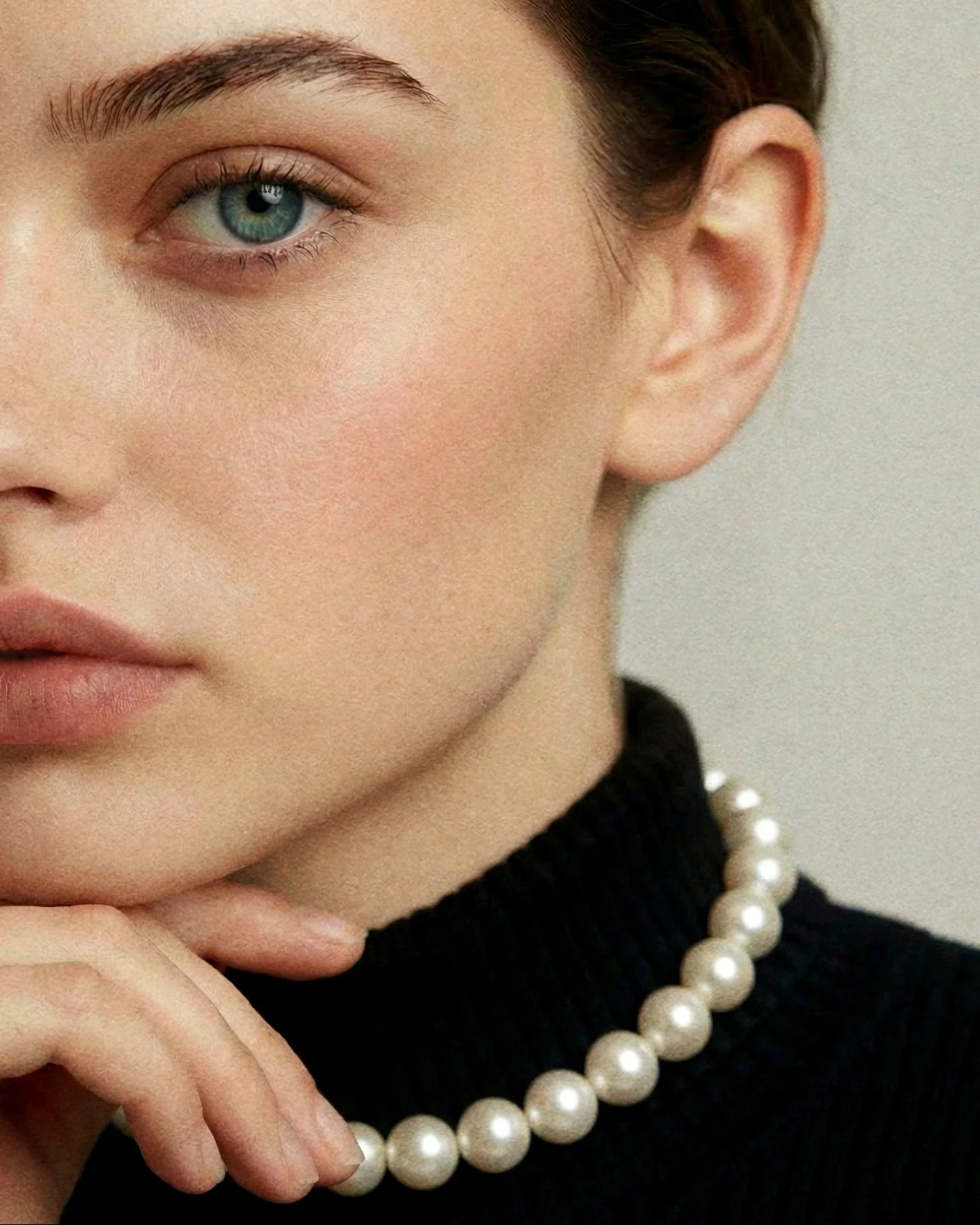 Large Beaded Pearl Necklace