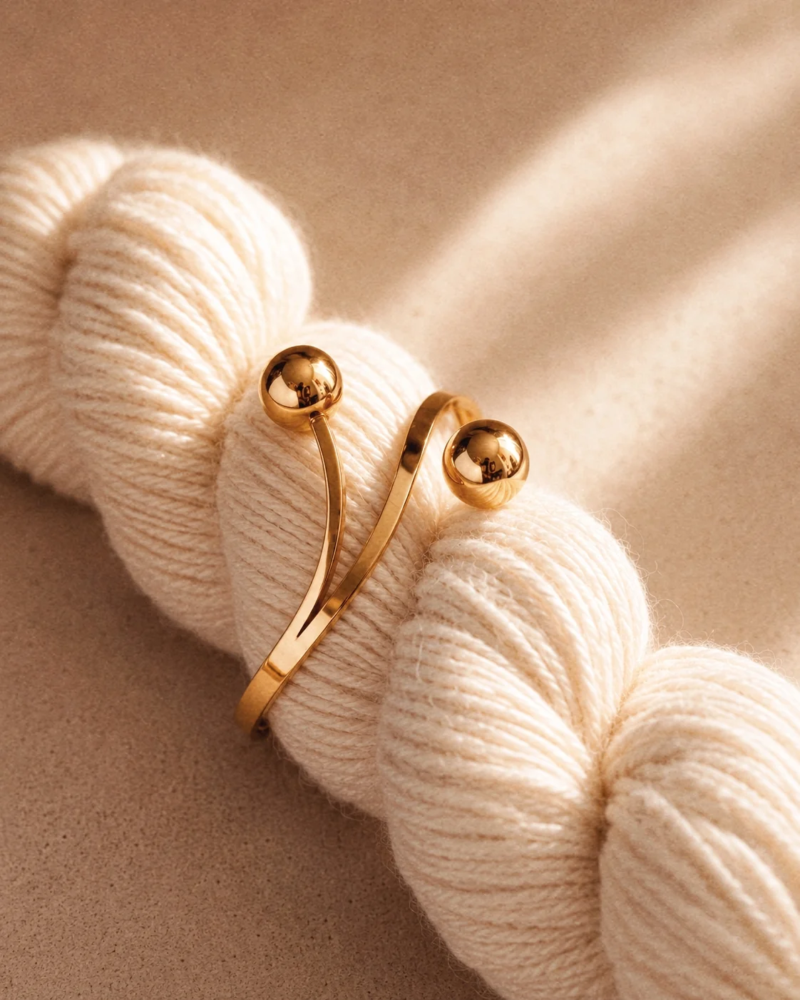 Laura Ball Bangle in Gold - Image 2