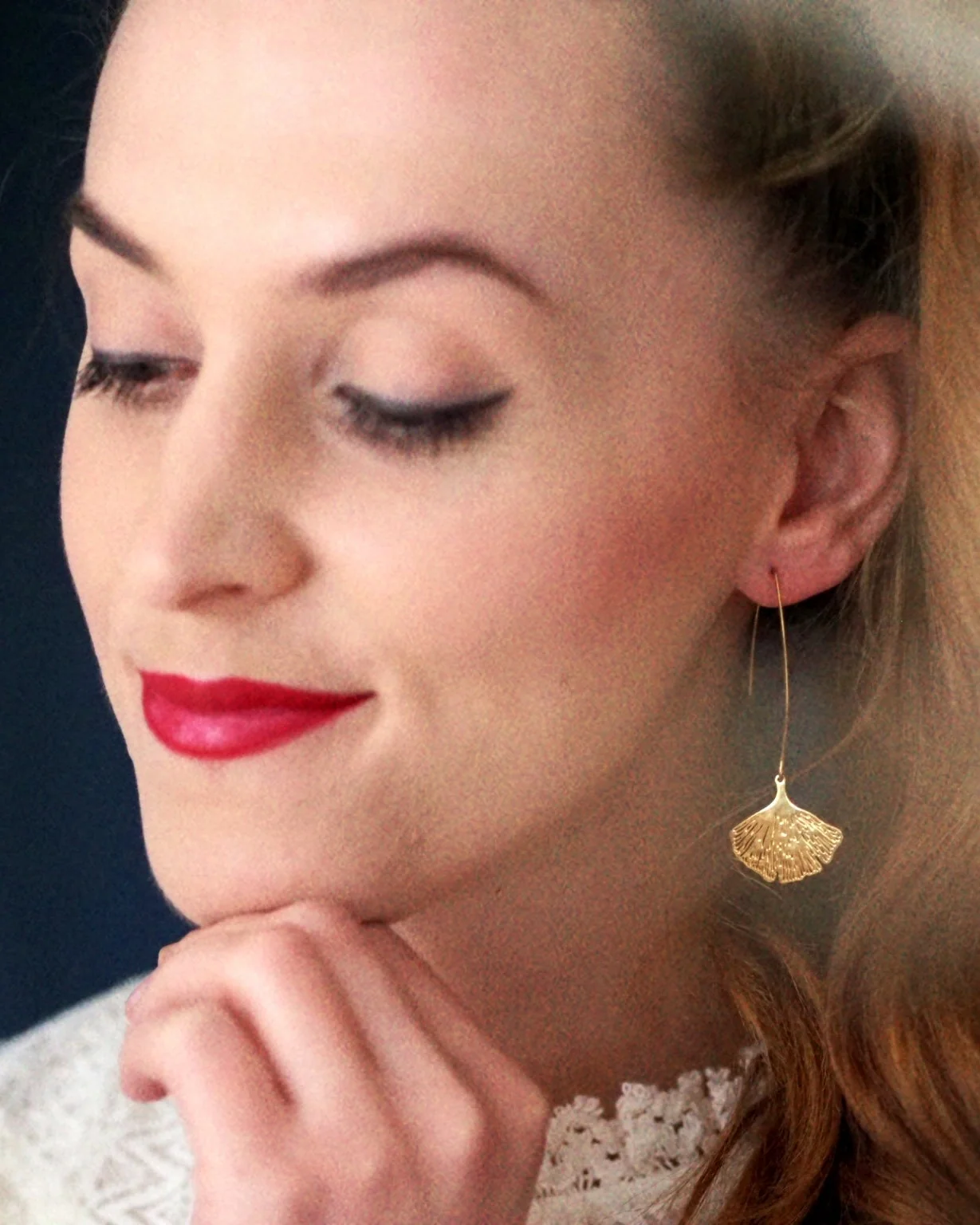 Atlas Ginkgo Leaf Earrings