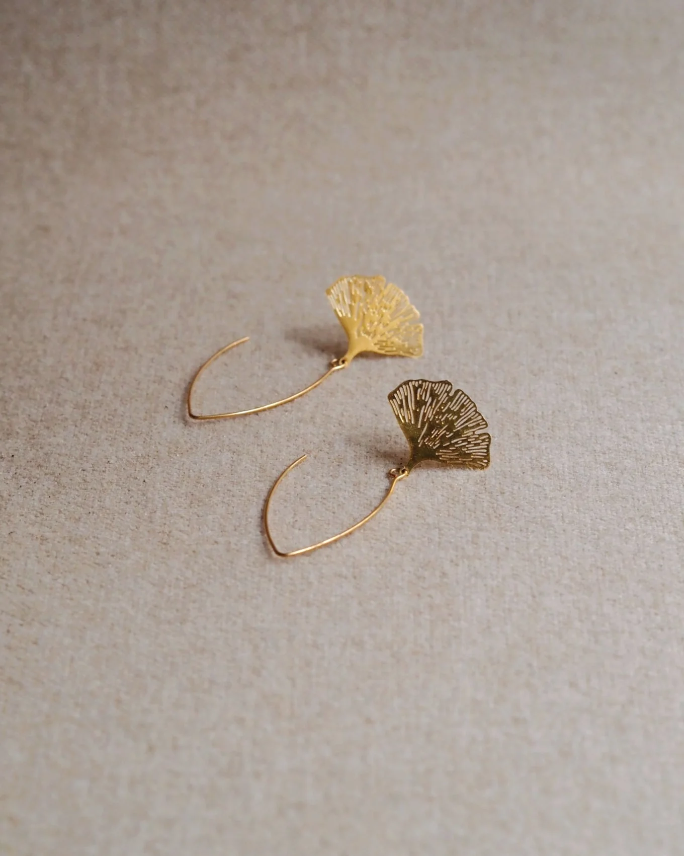 Atlas Ginkgo Leaf Earrings - Image 2