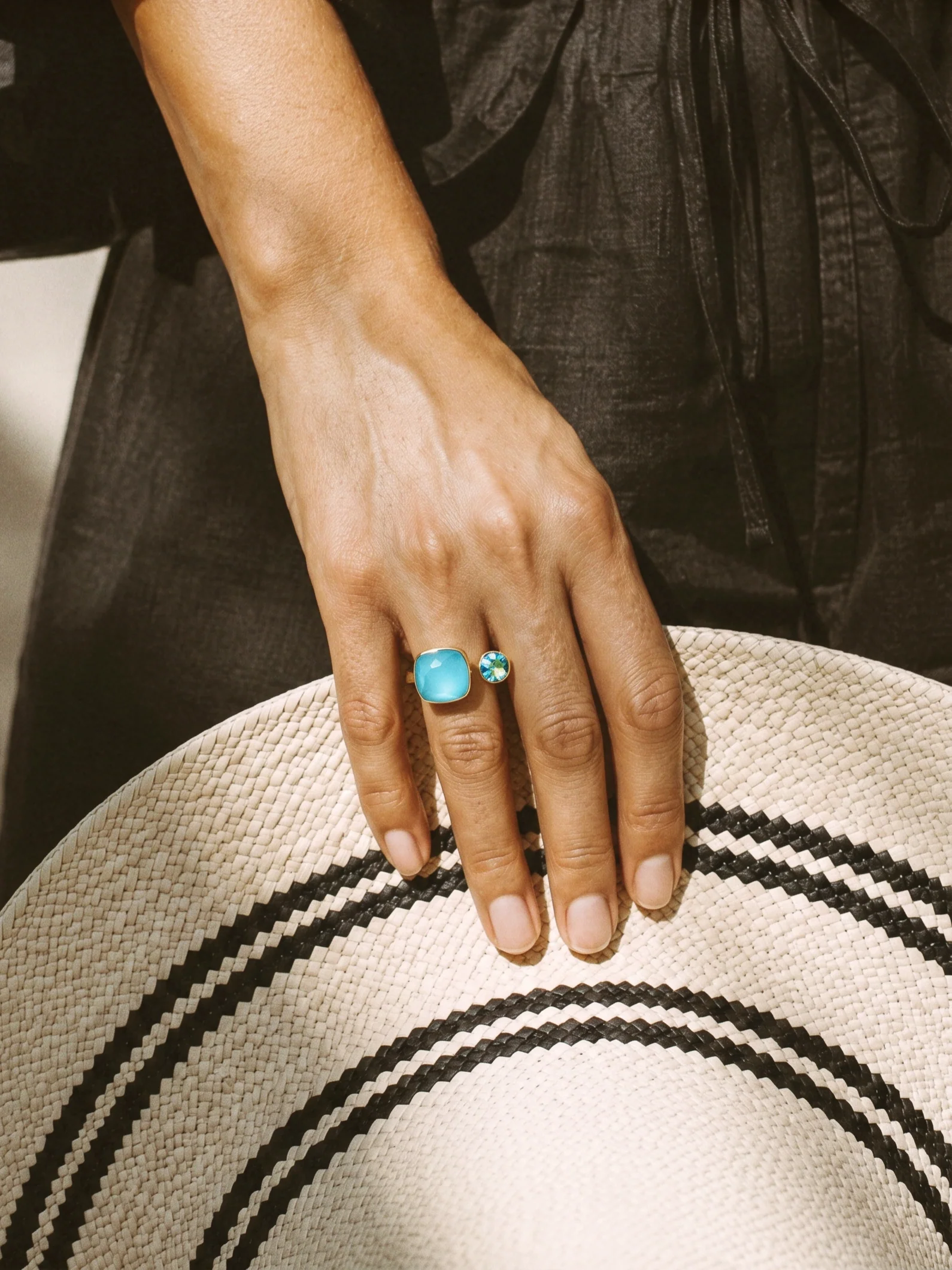 Mirage Ring / 2 Swarovski Stones - Image 3