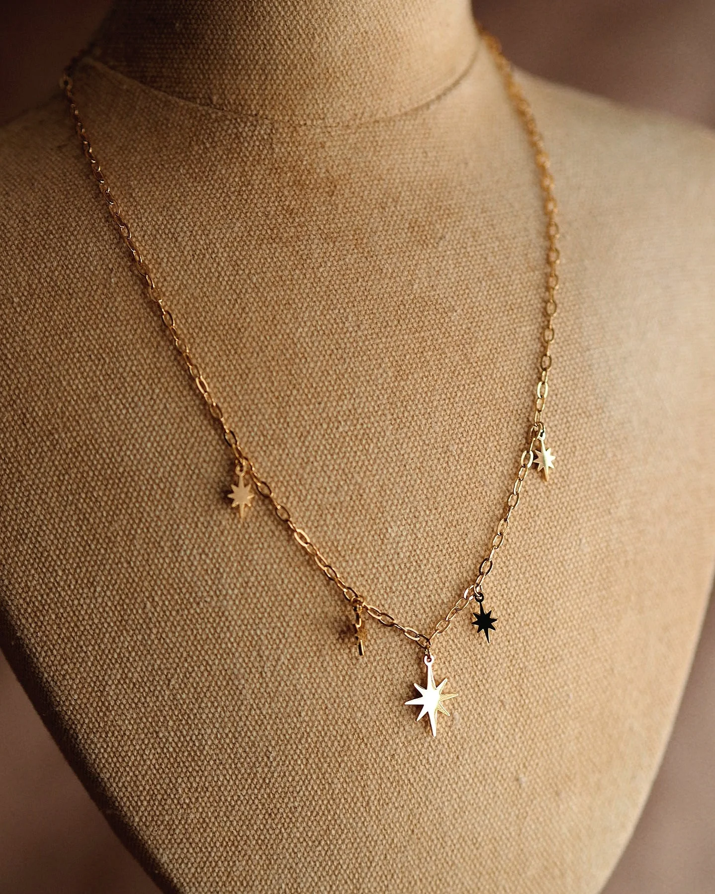 Arlette Stars Necklace in Gold - Image 2