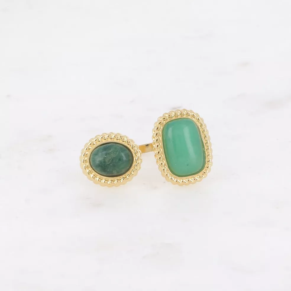 Patricia Gemstone Ring in Green - Image 2