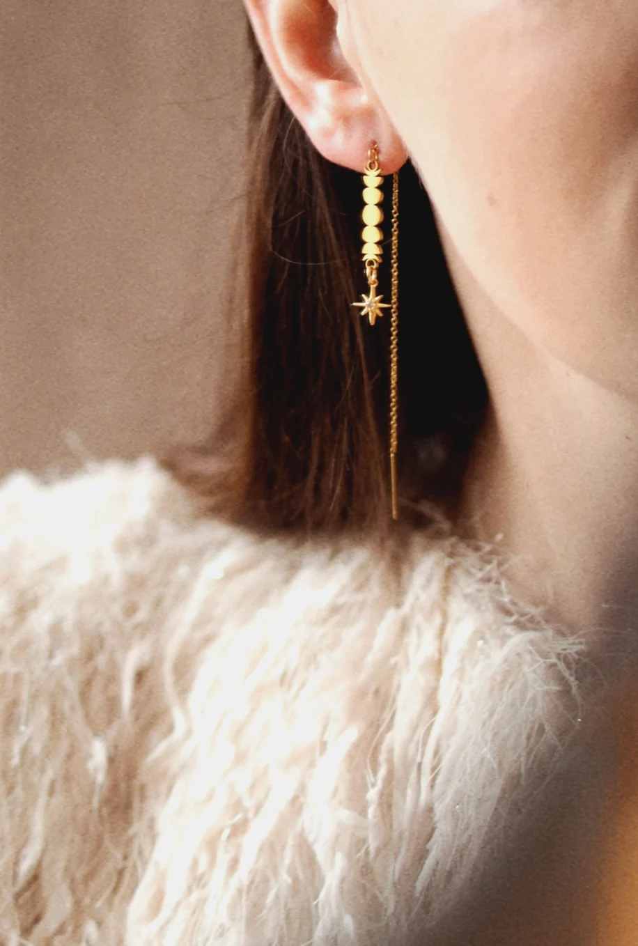 Moon Cycle Earrings in Gold / Sparkle Limited Collection