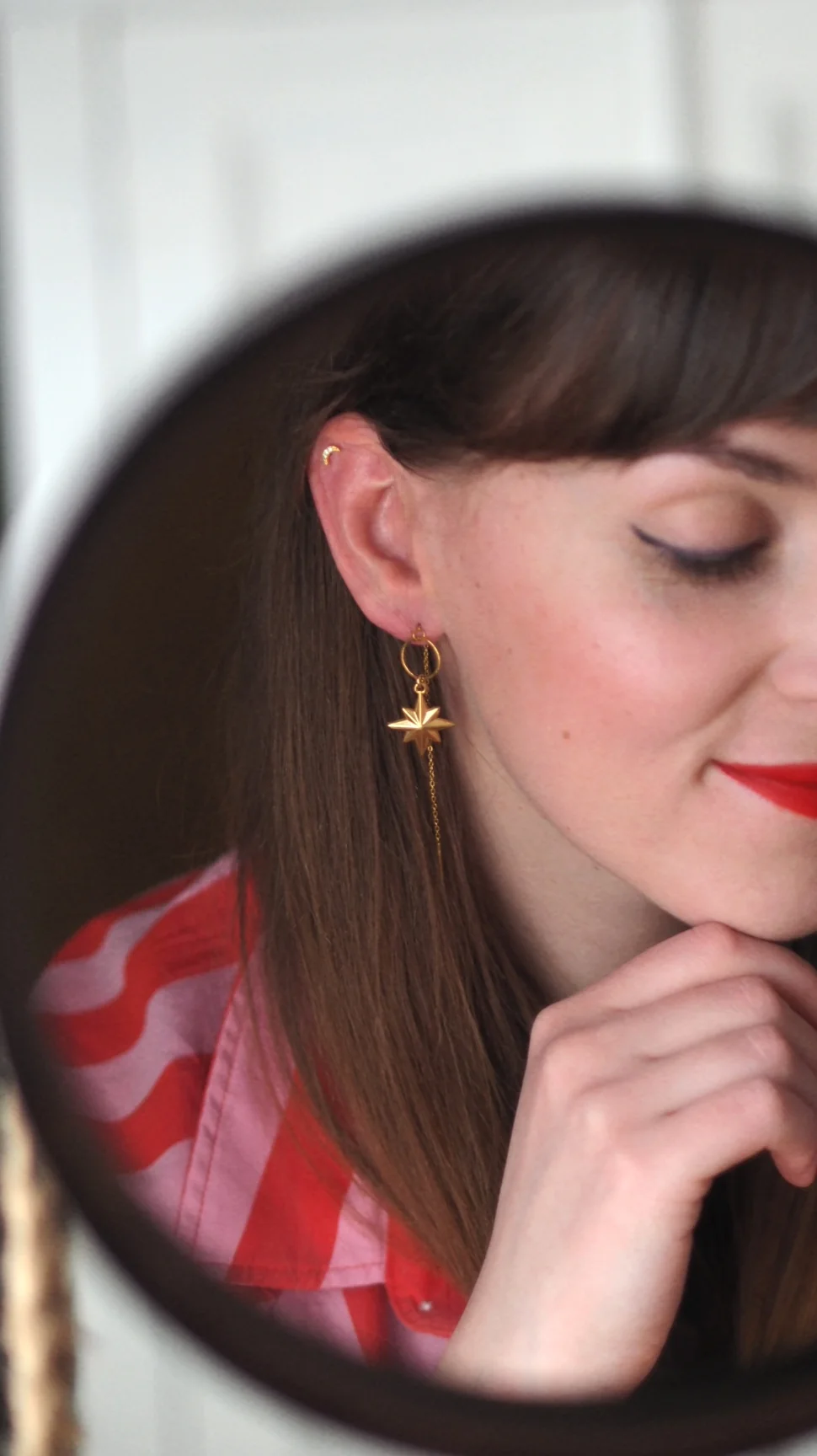Signature Chain Earrings / StarJoy in Gold - Image 4