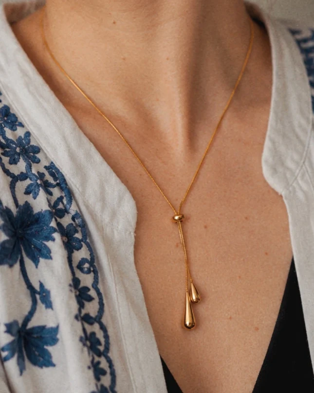Tassel Drop Necklace - Image 2