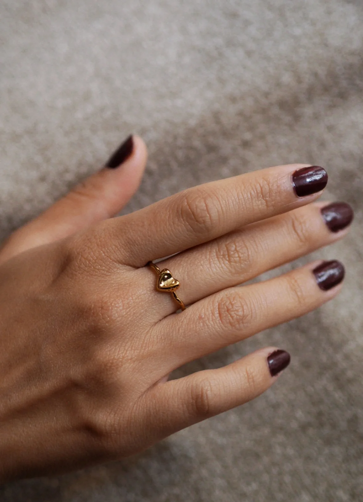 Heart On The Branch Ring in Gold - Image 3