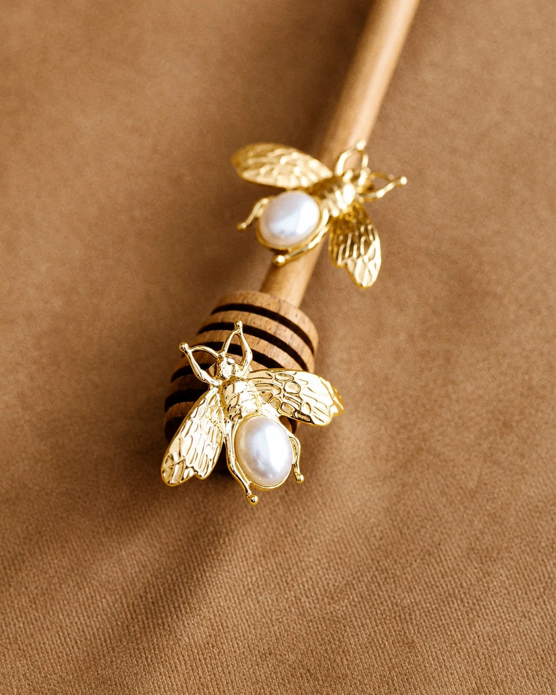 Vintage Style Large Bee Earrings